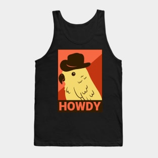 Parrot Howdy / yellow parrot / Funny Parrot Tank Top